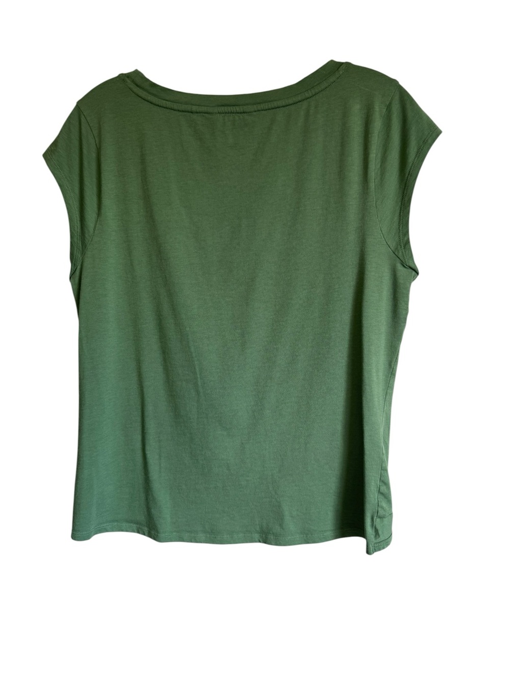 Toad And Co Womens Anza Cap Sleeve Tee with Twist Green Size M Medium - Picture 3 of 9